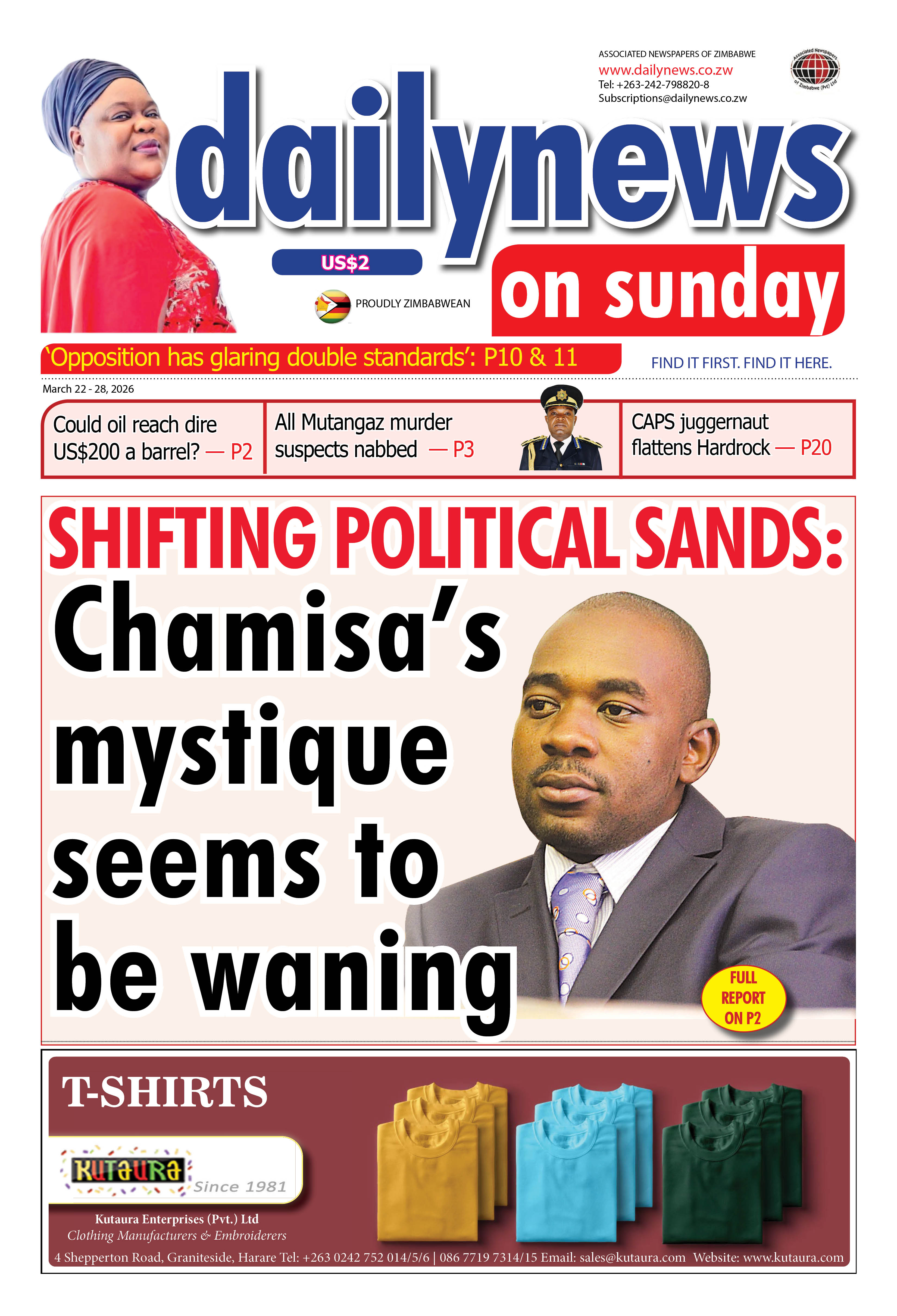 Sunday 22 March 2026